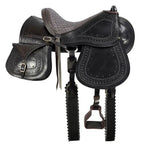 Australian Saddle with Flap and Saddlebag - Brown