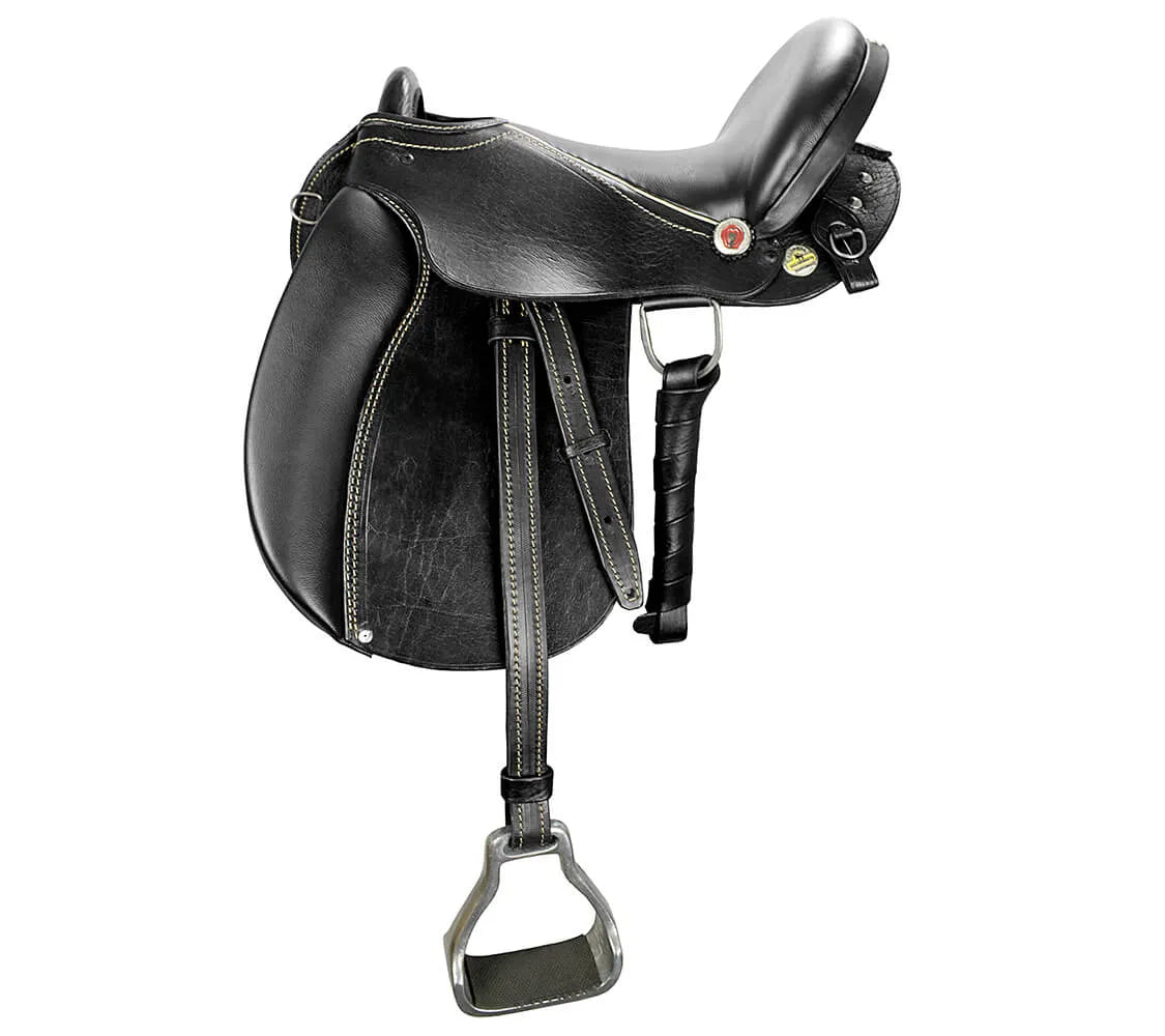 Premium Show Australian Saddle - Black Color