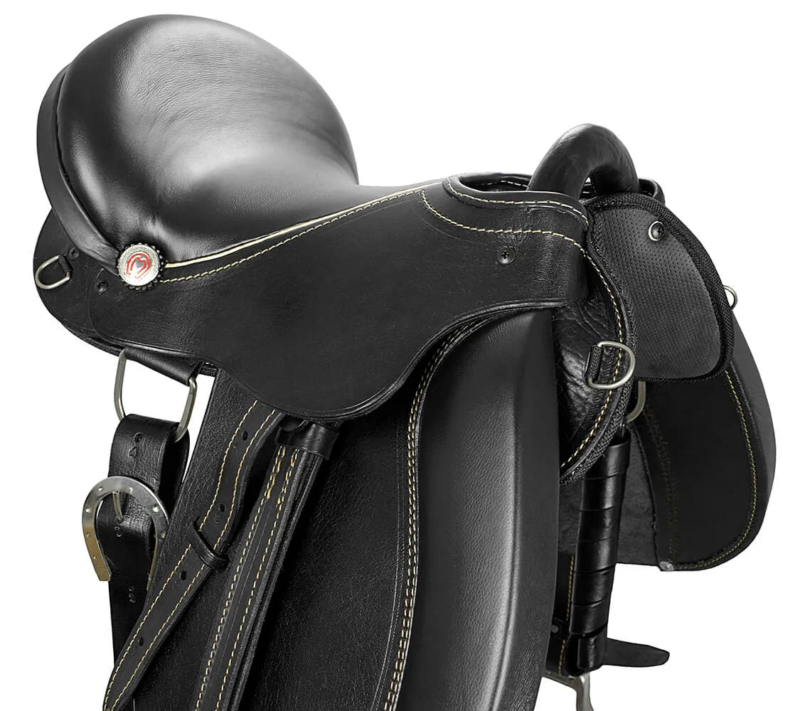 Premium Show Australian Saddle - Black Color