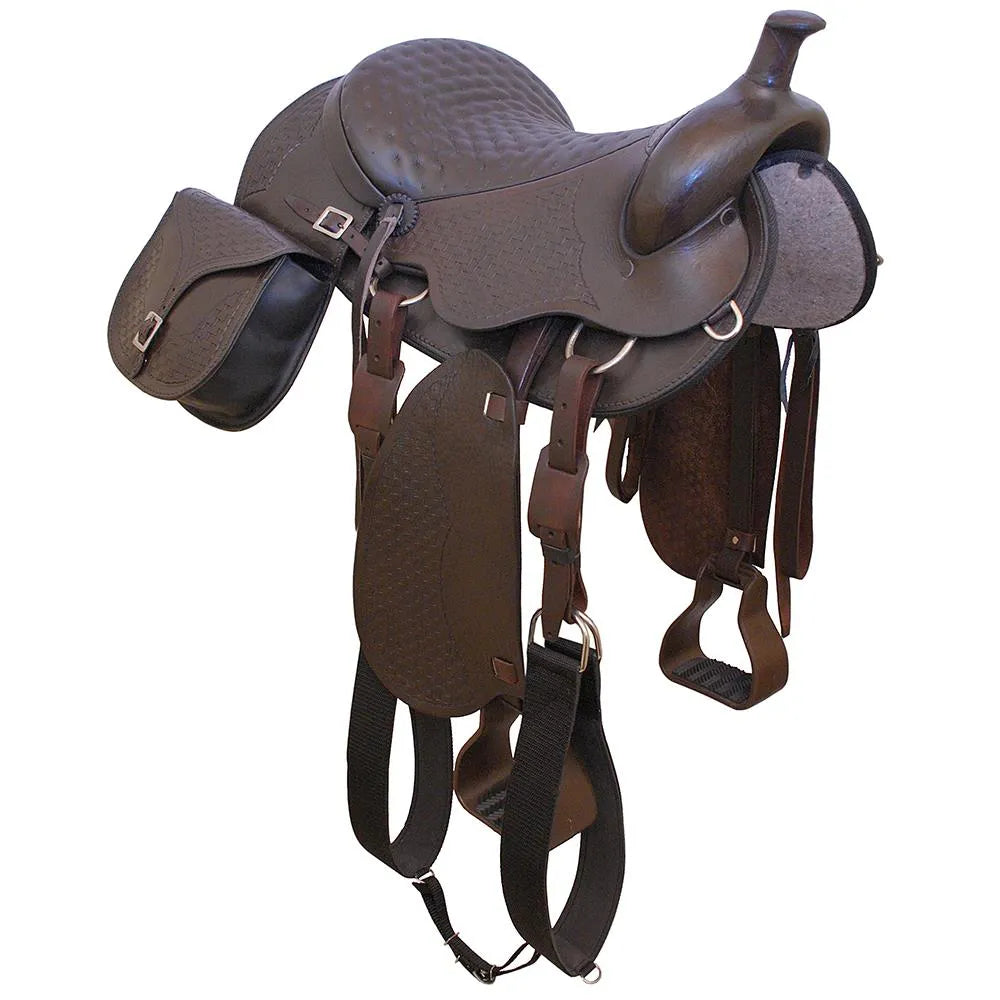 Western Saddle for Trail Riding - Brown