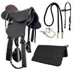 Trail Riding Australian Saddle Children's 12" - color Brown