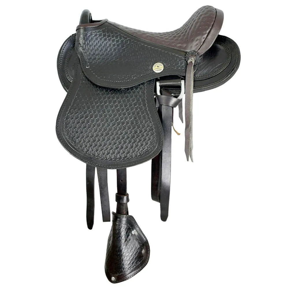 Trail Riding Australian Saddle Children's 12" - color Brown