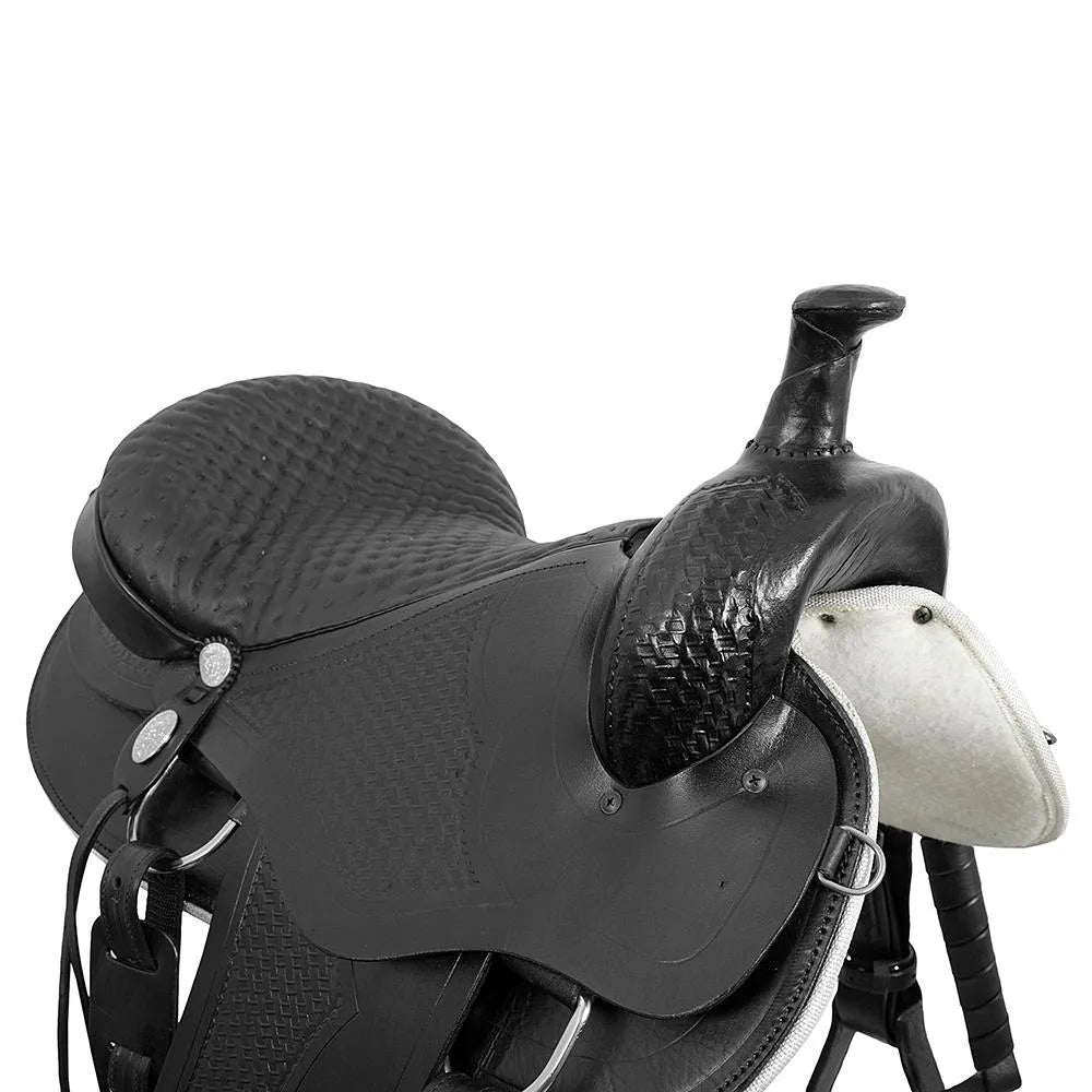 Trail Riding Western Saddle San Roque 18" Black