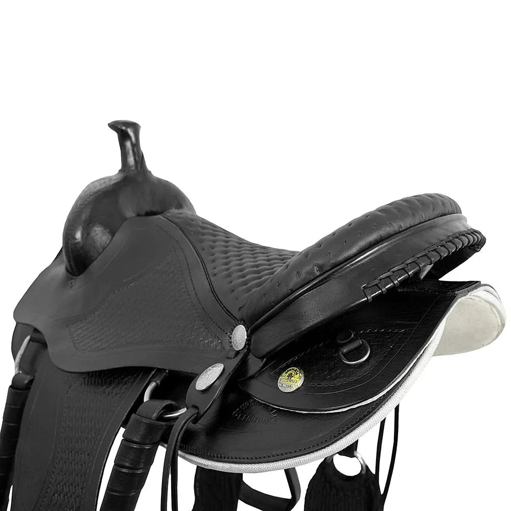 Trail Riding Western Saddle San Roque 18" Black