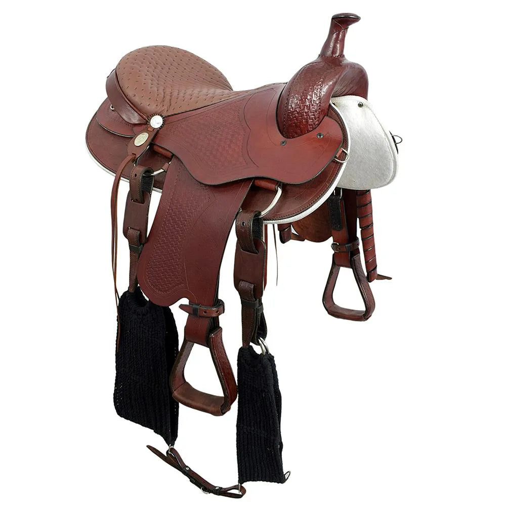Trail Riding Western Saddle San Roque 18" Havana