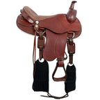 Trail Riding Western Saddle San Roque 18" Havana