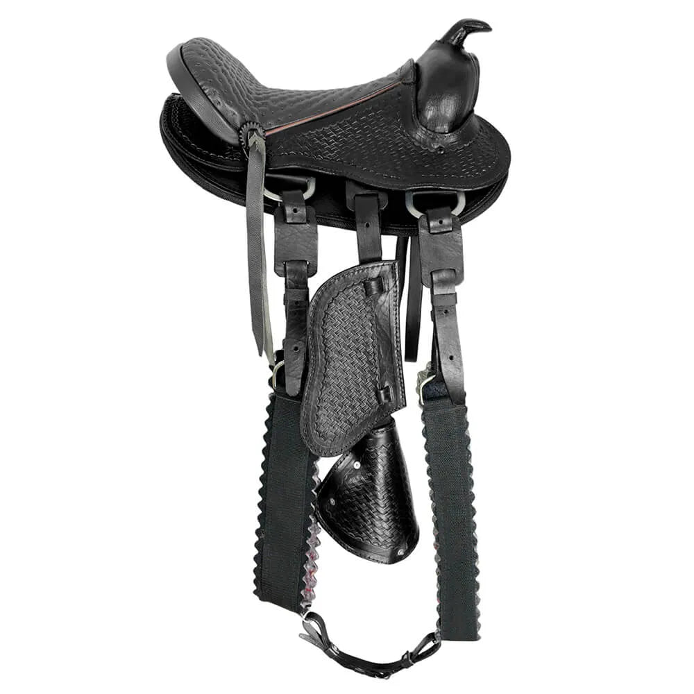 Children's Western Saddle - Black