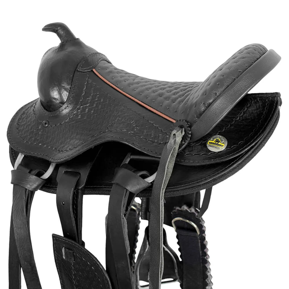 Children's Western Saddle - Black
