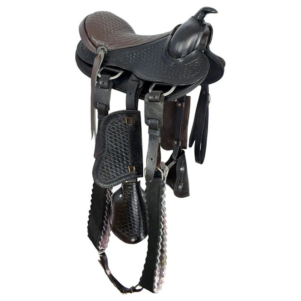 Trail Riding Western Saddle Children's 12" Brown