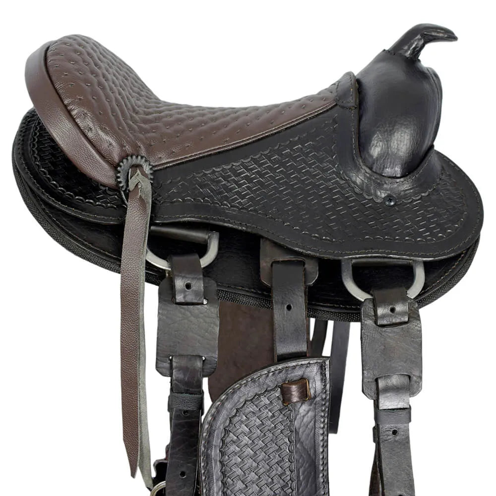 Trail Riding Western Saddle Children's 12" Brown