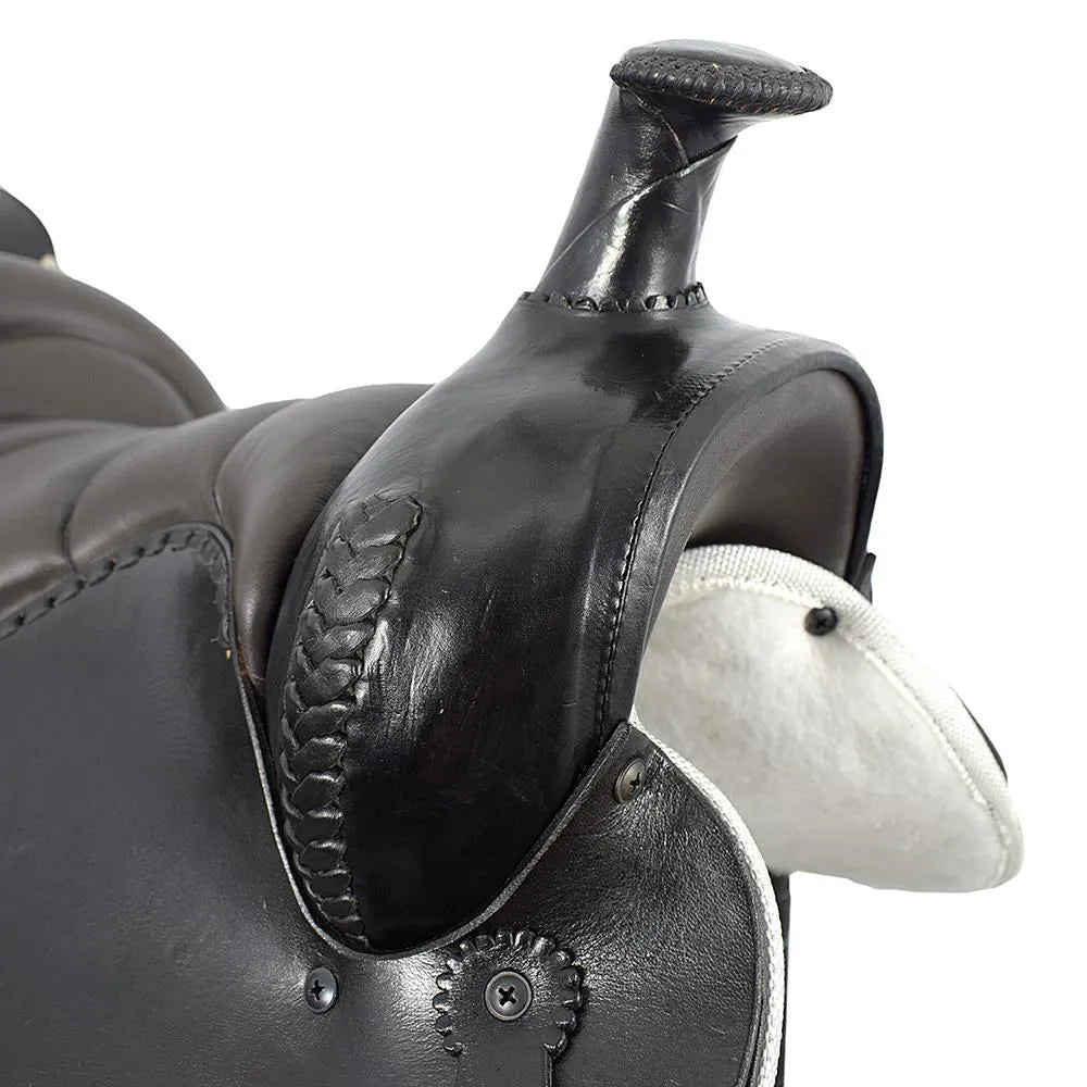 Western Performance Horse Saddle - Dark Brown