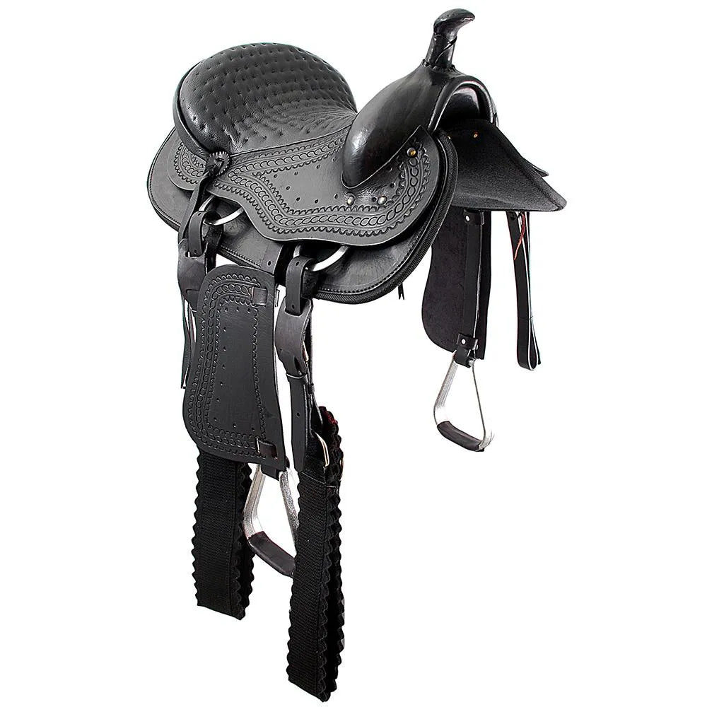 Western Traditional Saddle - Black (AS1264)
