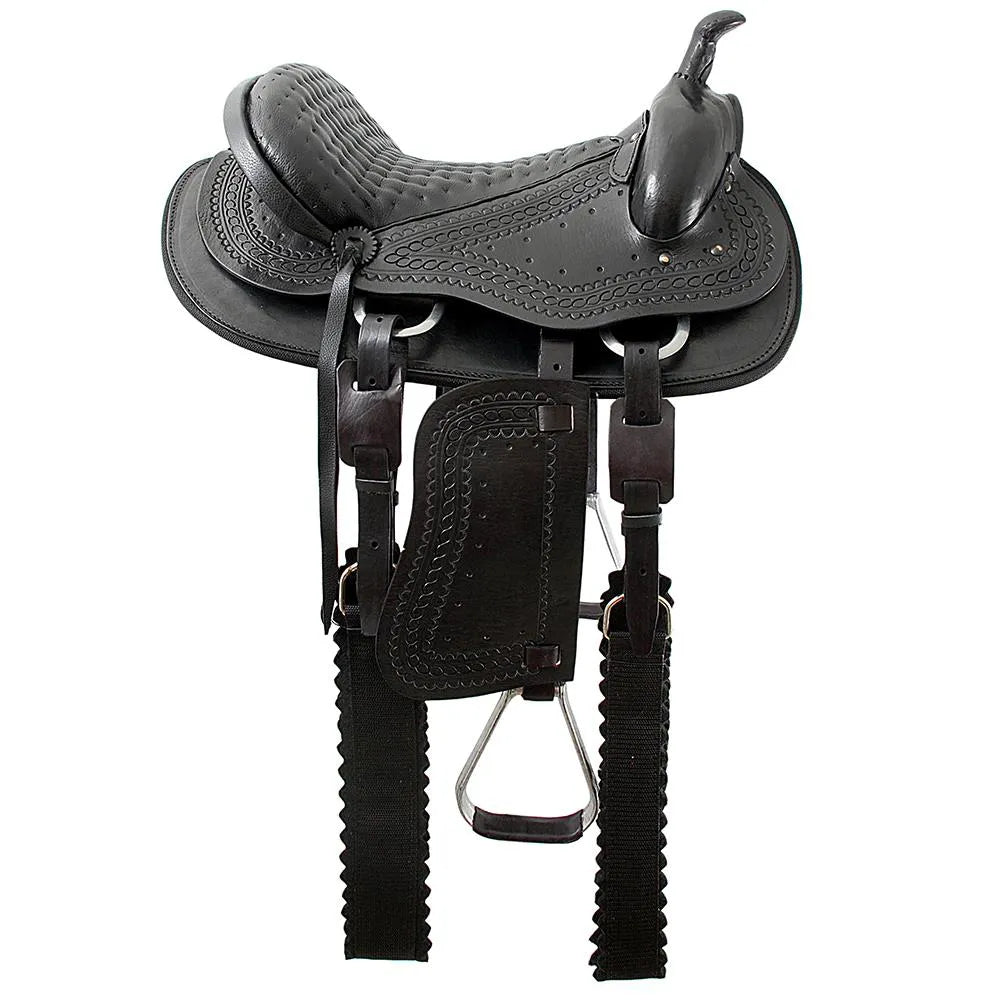 Western Traditional Saddle - Black (AS1264)