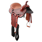 Trail Riding Western Saddle Traditional 15" Havana