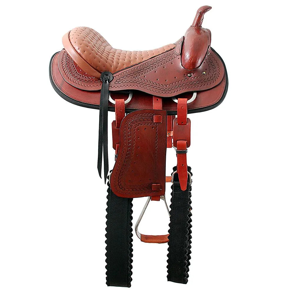 Trail Riding Western Saddle Traditional 15" Havana