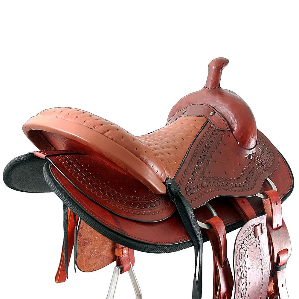 Trail Riding Western Saddle Traditional 15" Havana