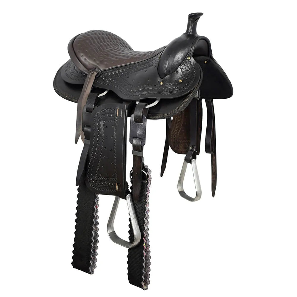 Western Saddle Traditional 15" - black & brown