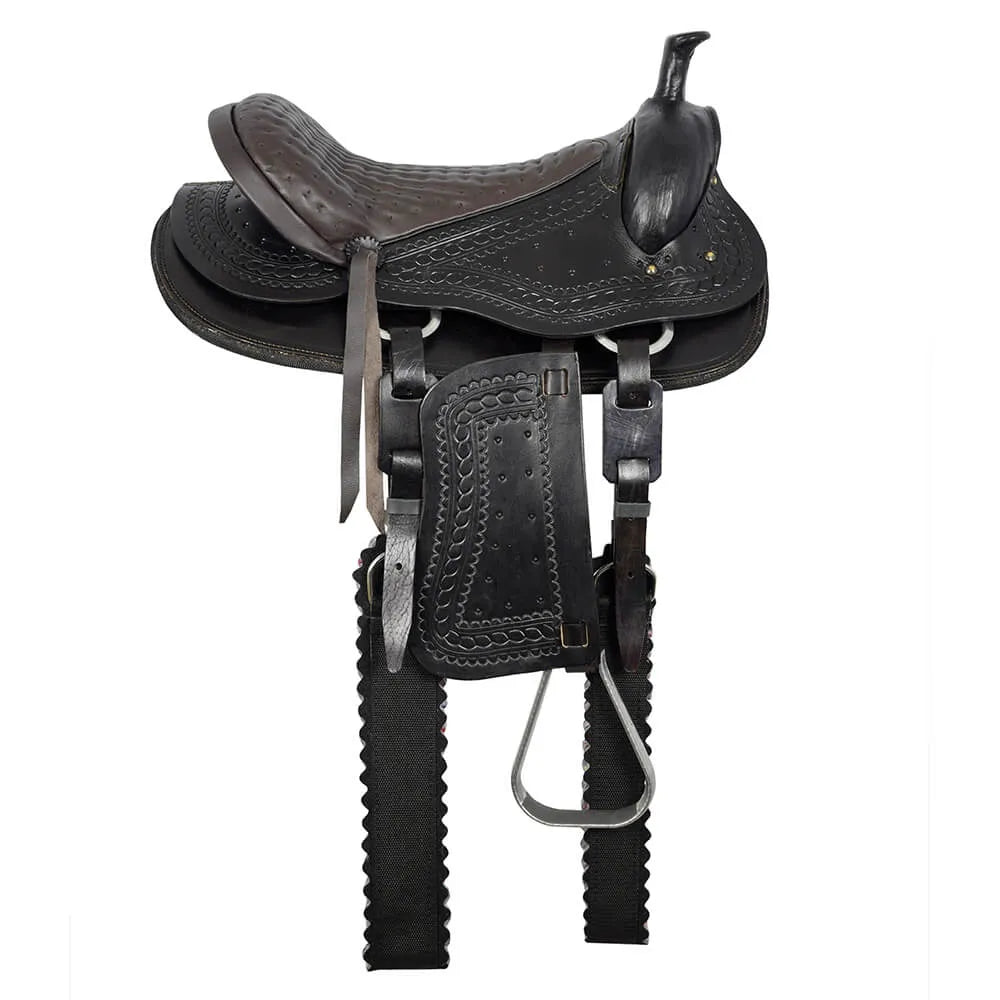 Western Saddle Traditional 15" - black & brown