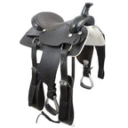 Trail Riding Western Saddle Performance 16" - color Black