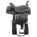Trail Riding Western Saddle Performance 16" - color Black