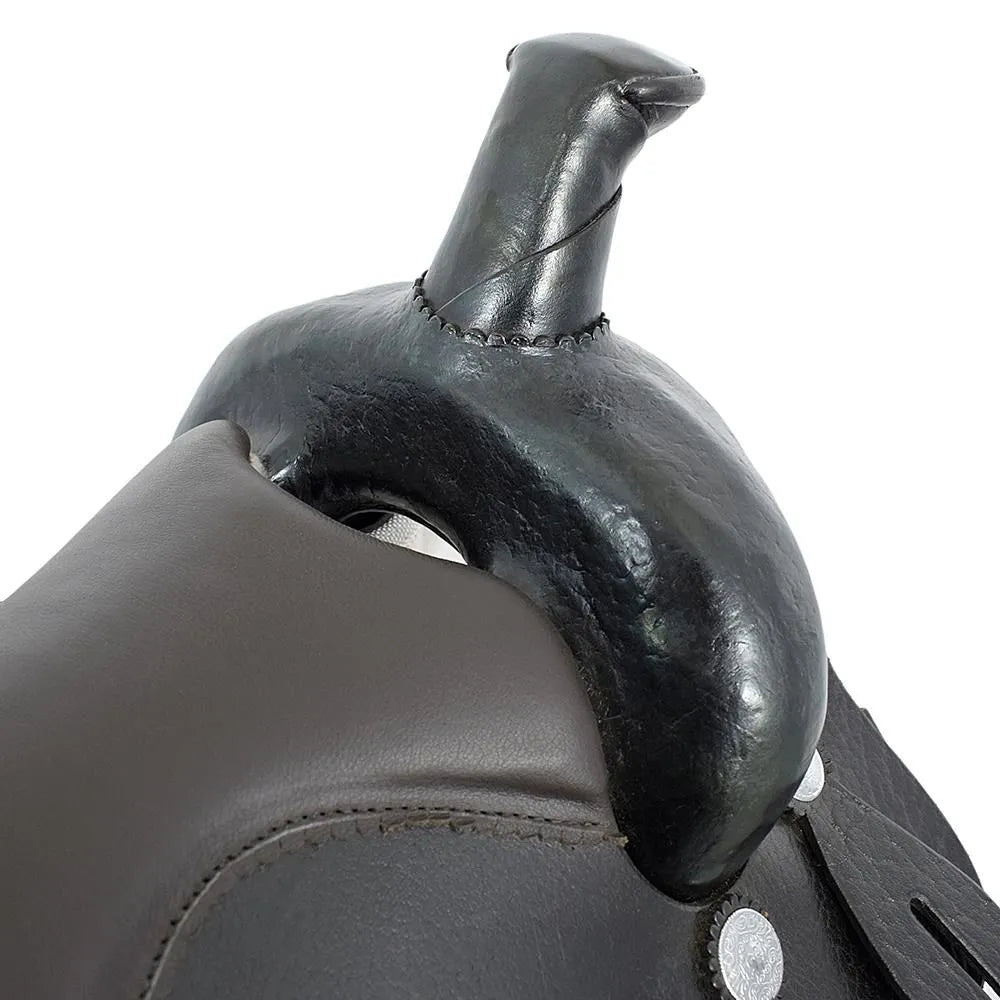 Trail Riding Western Saddle Performance 16" - color Black