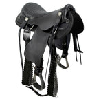 Trail Riding Australian Saddle 16" - color Black