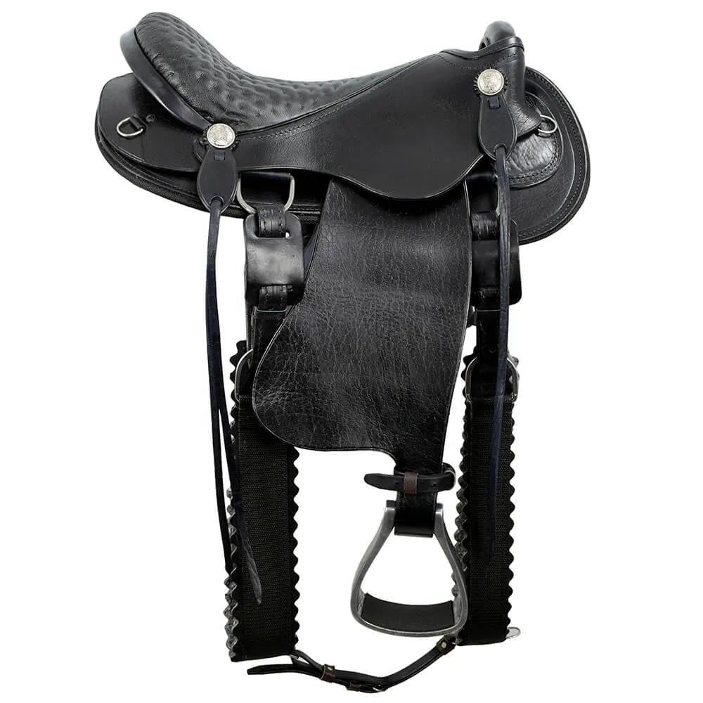 Trail Riding Australian Saddle 16" - color Black