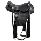Trail Riding Australian Saddle 16" - color Black
