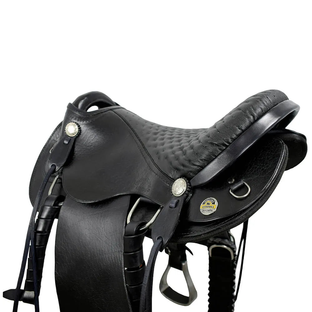 Trail Riding Australian Saddle 16" - color Black
