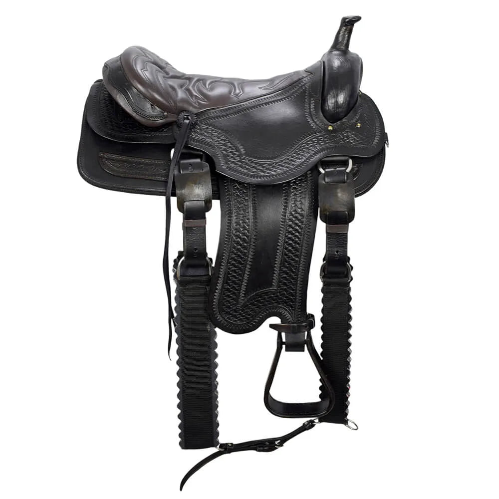 Western Saddle for Roping and Leisure - Brown (AS1297)
