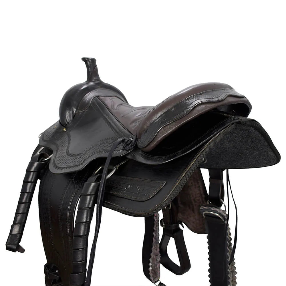 Western Saddle for Roping and Leisure - Brown (AS1297)