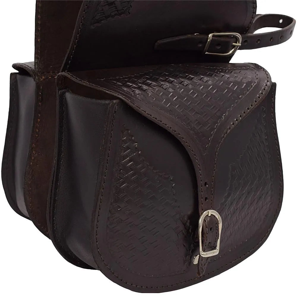 Universal Leather Saddlebag - Brown