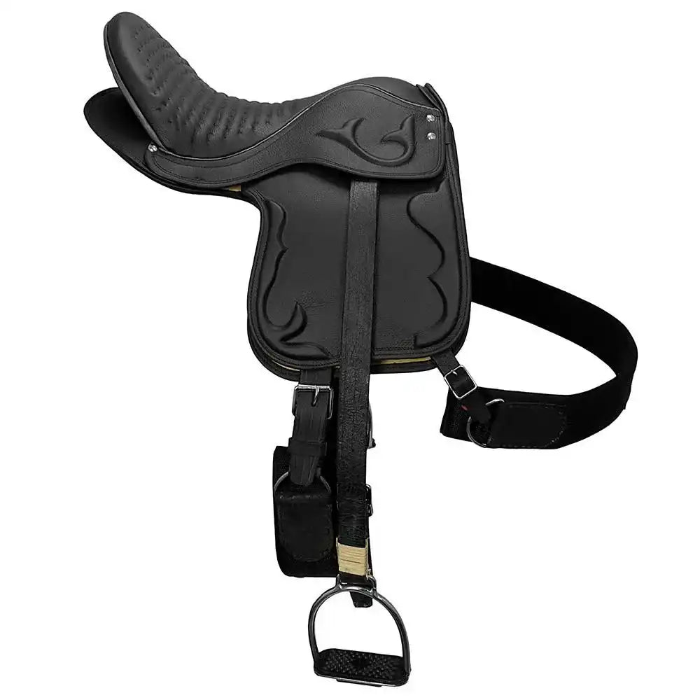 English style Saddle - 17" Buffalo Leather - color Black