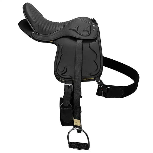 English style Saddle - 17" Buffalo Leather - color Black