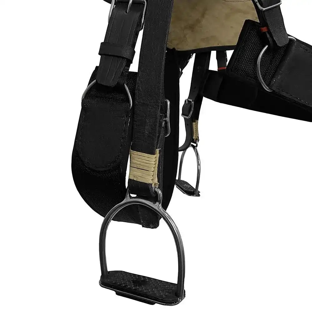 English style Saddle - 17" Buffalo Leather - color Black
