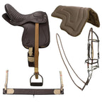 English Style Saddle Kit - Brazilian Style - 17" - color Brown