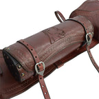 Saddlebag with Bottle Holder - Waxed Leather - Havana
