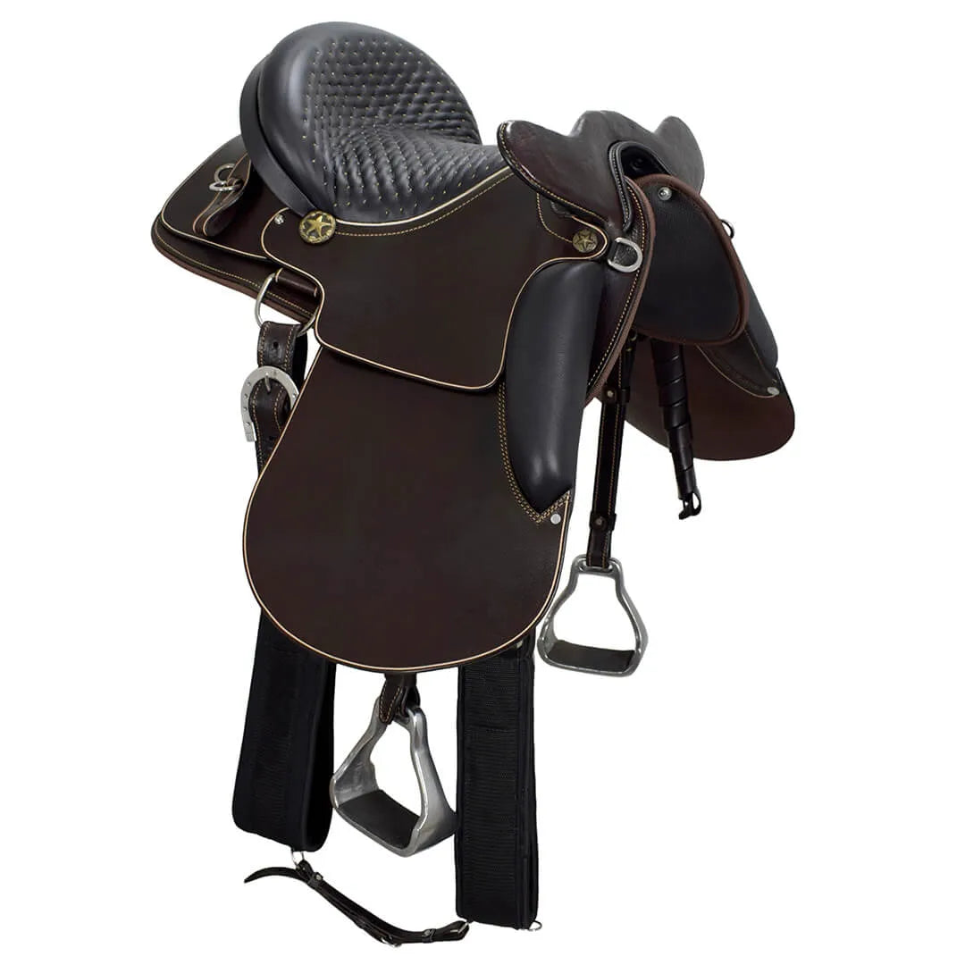 Ranch Head Saddle - Black/Brown Color (AS33008)