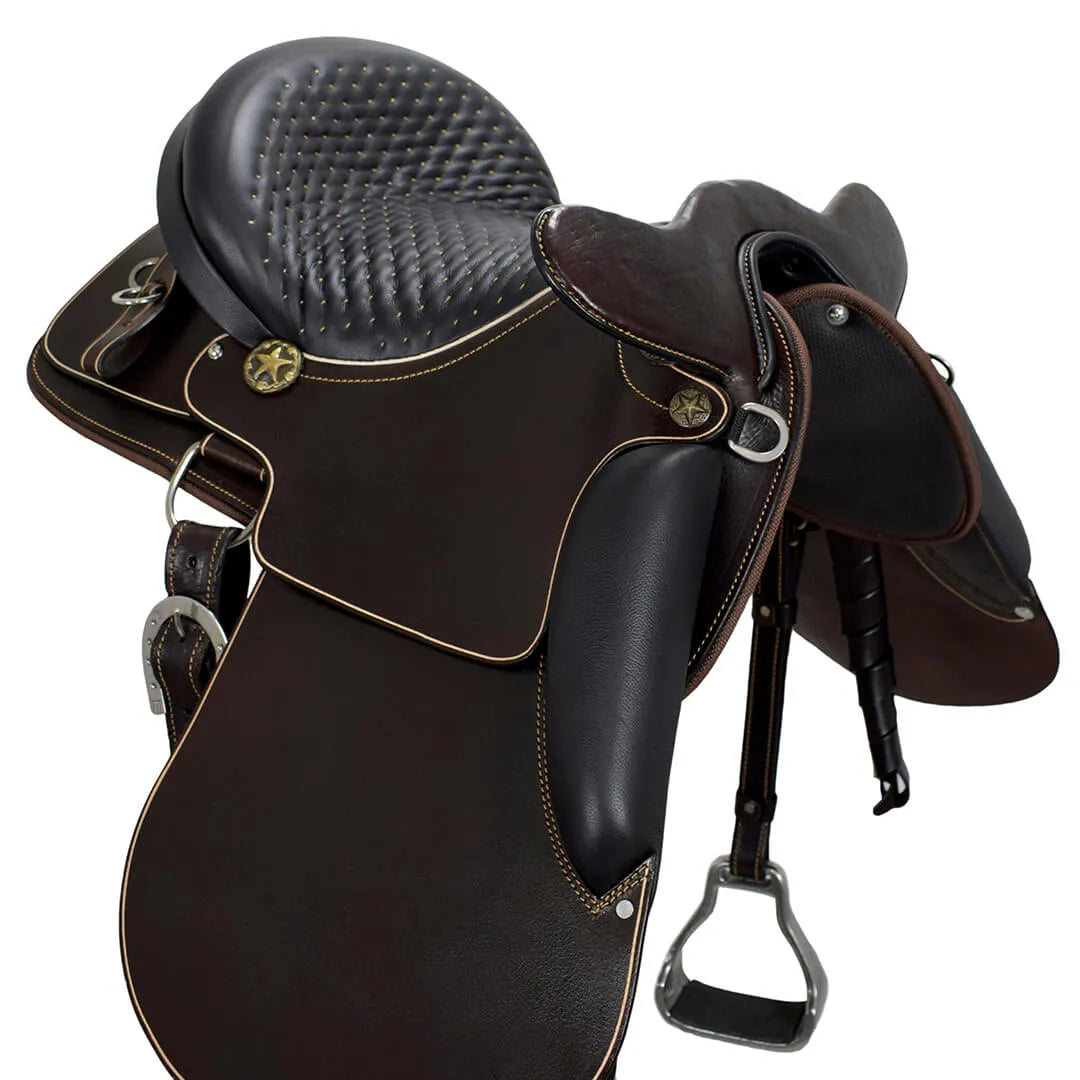 Ranch Head Saddle - Black/Brown Color