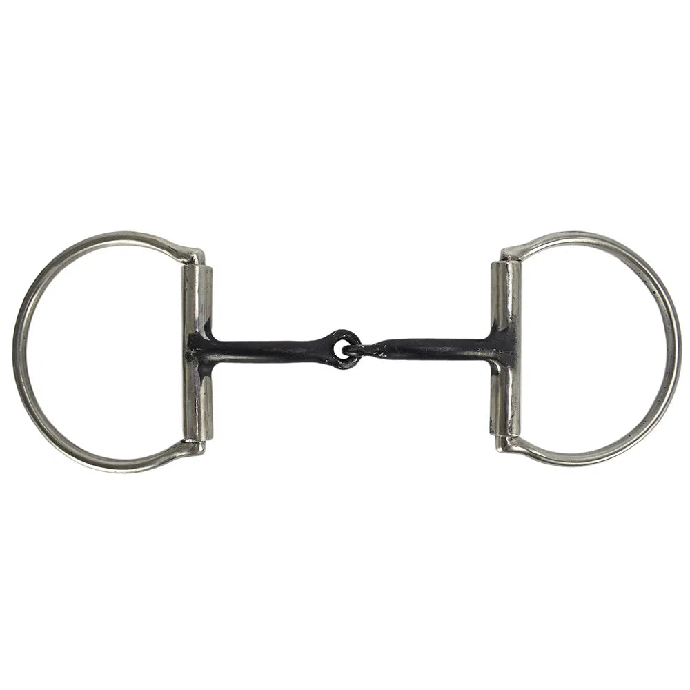 Large D-Ring Bit with Iron Mouthpiece - Stainless Steel