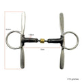 Helix Bit with Iron Mouthpiece and Salivary Relief - Stainless Steel
