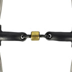 Helix Bit with Iron Mouthpiece and Salivary Relief - Stainless Steel