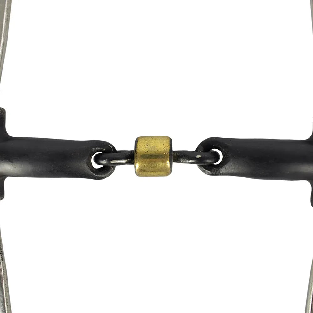 Helix Bit with Iron Mouthpiece and Salivary Relief - Stainless Steel