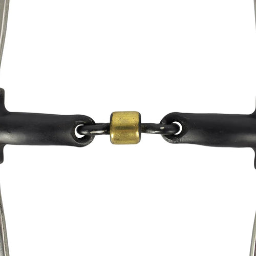 Helix Bit with Iron Mouthpiece and Salivary Relief - Stainless Steel