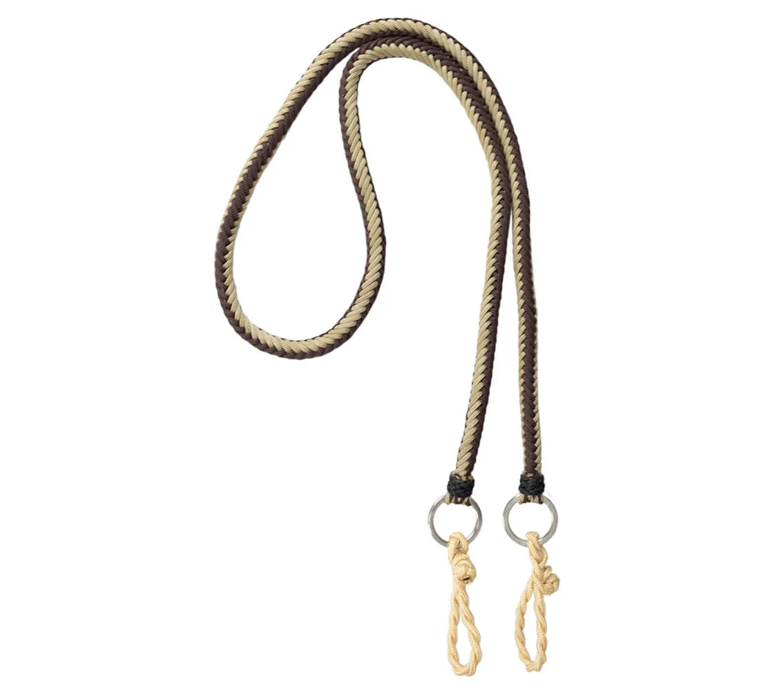 Twisted Rope Reins - Brown and Beige (AS49017)