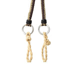 Twisted Rope Reins - Brown and Beige