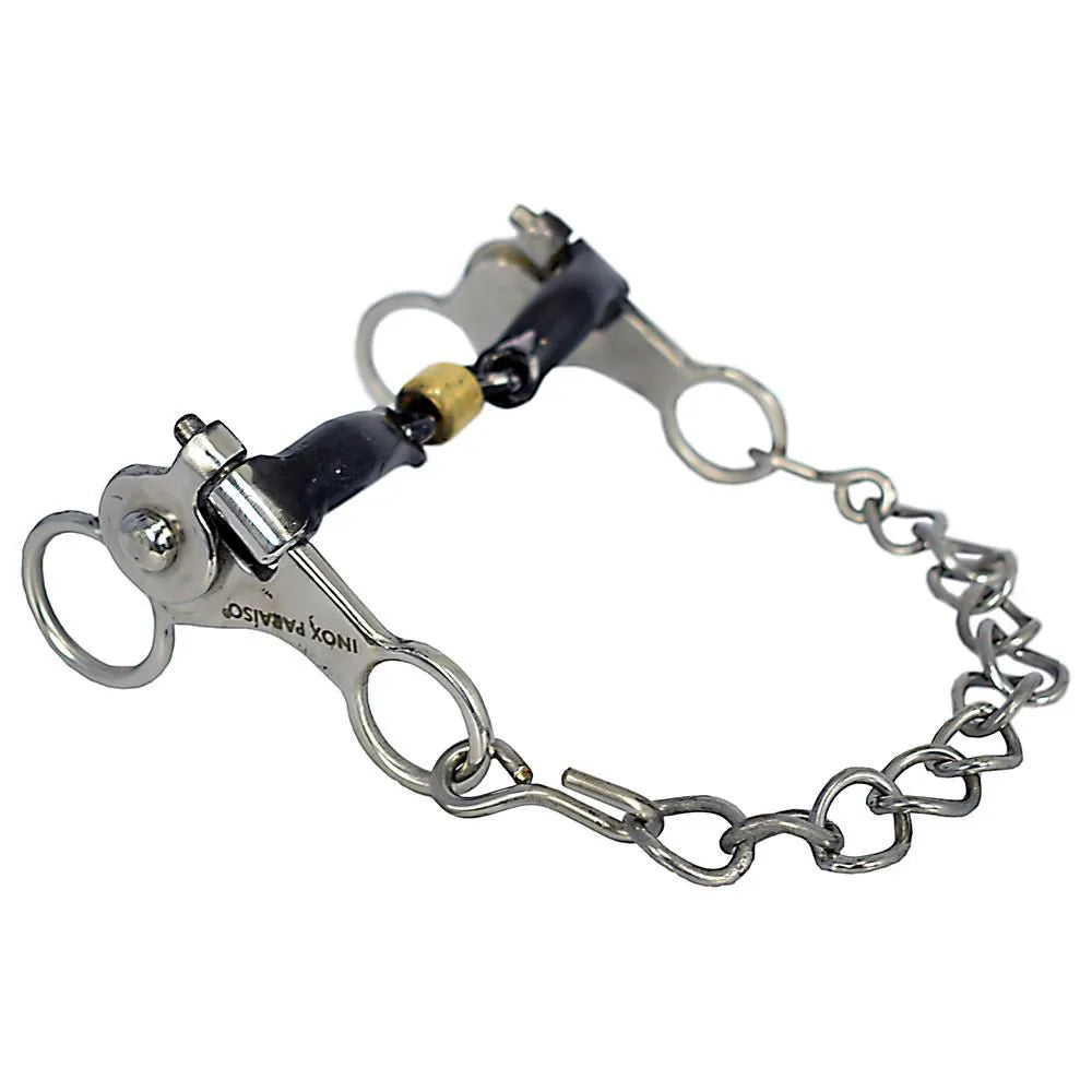 Mangalarga Bit with Salivary Relief - Stainless Steel