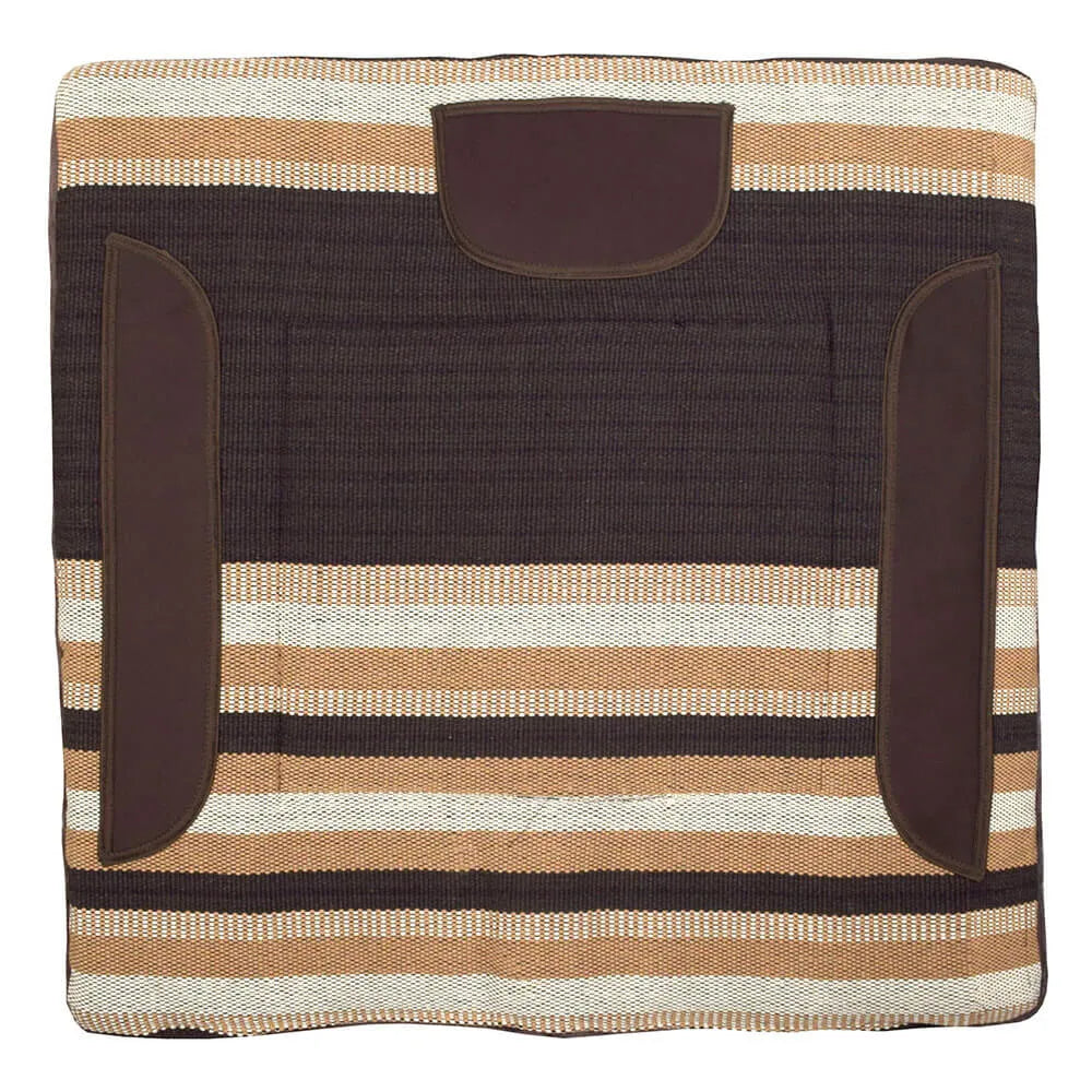 Professional Indian Saddle Pad - Brown/Beige