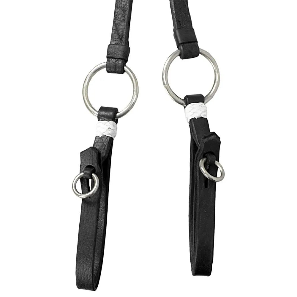 Australian Leather Reins - Black