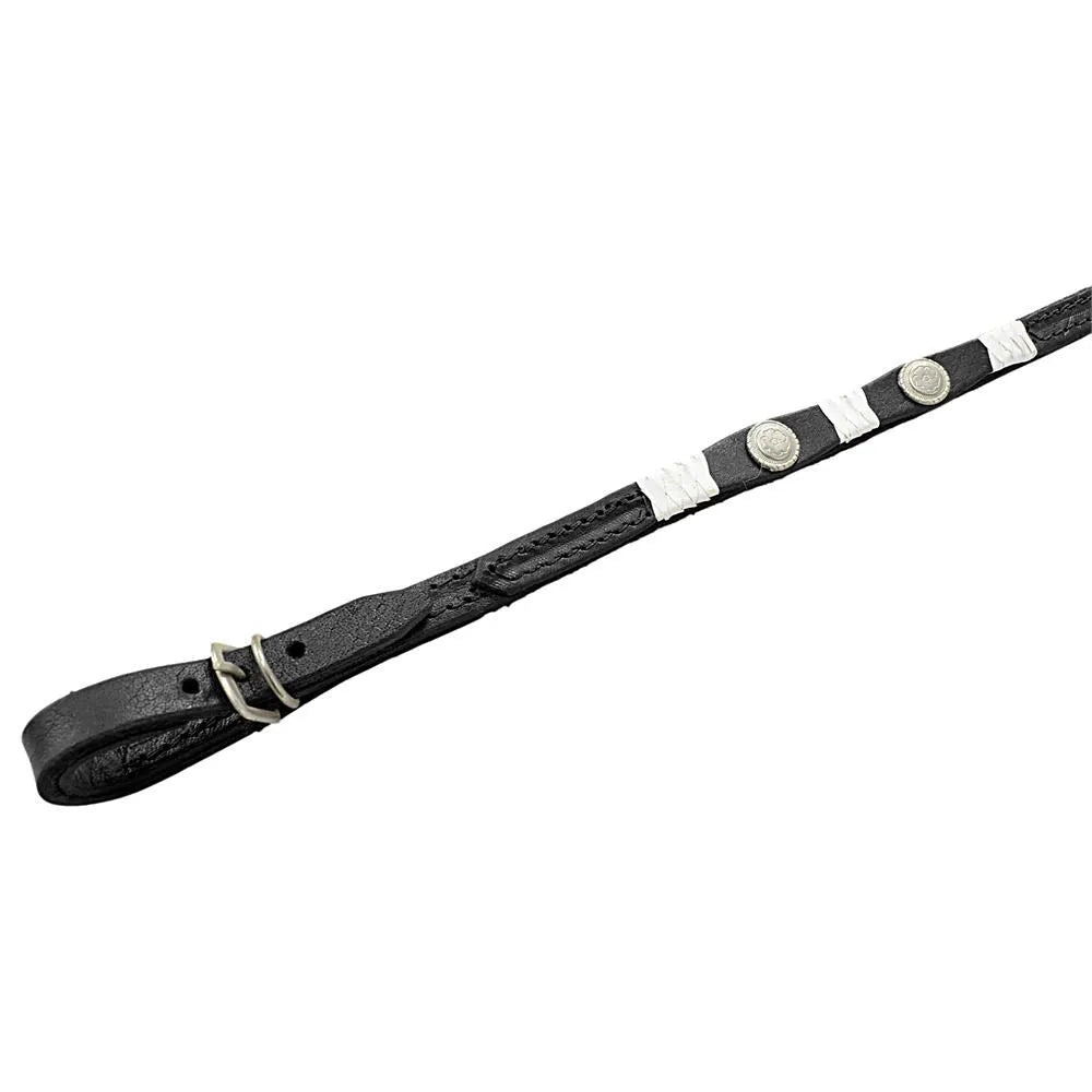 Western Leather Reins - Black